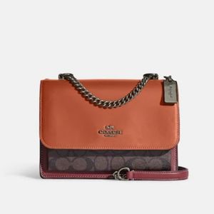 Coach Klair Crossbody Bag in Black Antique Nickel/Sunset Multi